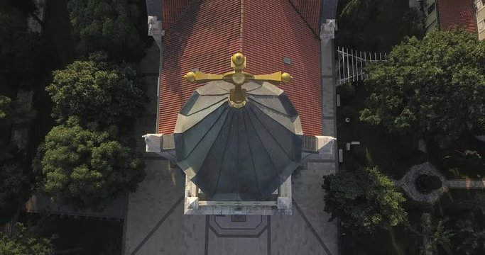 Drohne Aerial Shot von Serbisch Orthodoxer Kirche in Herzegovina