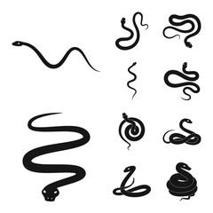 Vector design of nature and medicine icon. Set of nature and evil vector icon for stock.