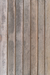 Decorative Old long wooden wall and windows background texture, natural wallpaper pattern. selective focus