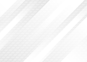 Fototapeta premium Grey and white tech geometric minimal design. Abstract futuristic monochrome background. Vector illustration