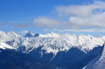 Fototapeta na wymiar Beautiful winter landscape in the mountains.