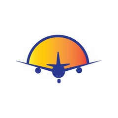 airplane logo vector