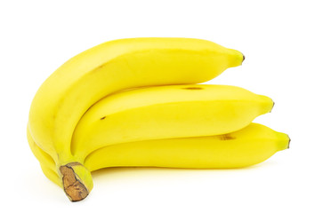 Banana isolated on white background with clipping path