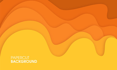 Modern abstract wave shaped vector background