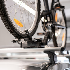 Fototapeta premium bicycle rack - roof