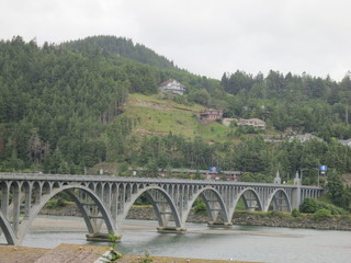 Fototapeta na wymiar Bridge over river
