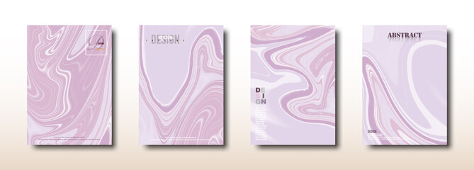Abstract pastel pink acrylic paints surface collection
