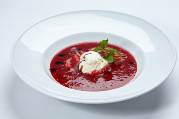 strawberry soup
