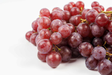 Fresh grape on white background