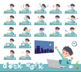 flat type blue clothing boy_desk work