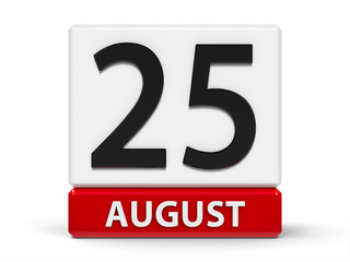 Cubes calendar 25th August