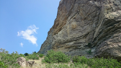 Superbly beautiful cliffs in Crimea