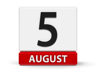 Cubes calendar 5th August