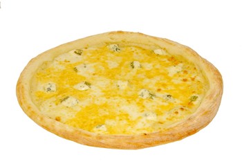Italian pizza on a white background
