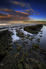 Malang South Beach on Sunrise