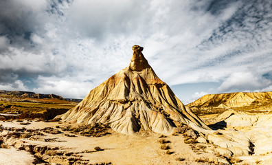 Castil de Tierra  in der Halbwüste Bardenas Reales in Spanien