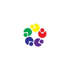 Fototapeta na wymiar community logo template vector icon design