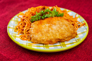 Turkey Blue Cord Coquillettes with Cheese