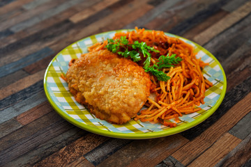 Turkey Blue Cord Coquillettes with Cheese
