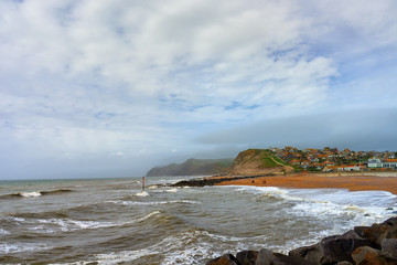 rough sea in south coast bay
