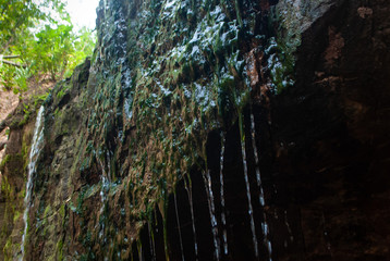 stones close - up on a mountain river. mountain stream,