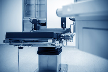 Interior of operating room in modern clinic