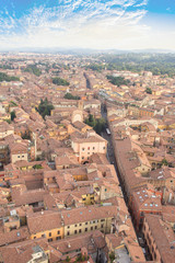 Obraz premium Beautiful view of the center of Bologna, Italy