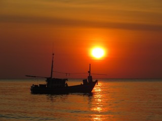 Obraz premium sunset on sea