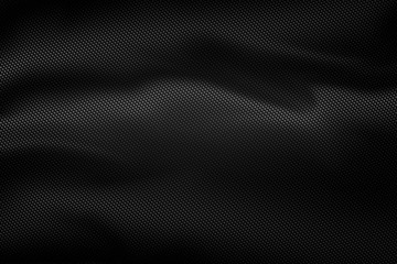 Obraz premium black wave carbon fiber. metal background and texture.