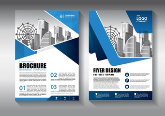 Brochure design, cover modern layout, annual report, poster, flyer in A4 with colorful triangles, geometric shapes for tech, science, market with light background