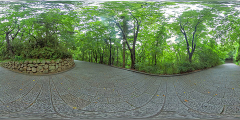 Gyeongju, South Korea 27 August 2019: 360VR_World Heritage Site_Bulguksa Temple. Bulguksa Temple is...