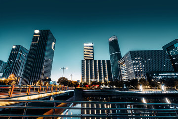 Ninbo City, China, night view