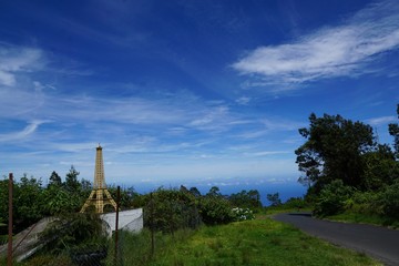 Der Talkessel von Cirque de Mafate  auf la reunion insel in frankreich