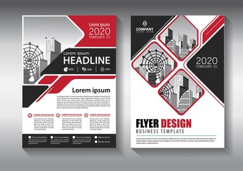 Brochure design, cover modern layout, annual report, poster, flyer in A4 with colorful triangles, geometric shapes for tech, science, market with light background