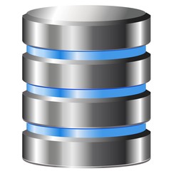 Classic database icon. Vector icon.