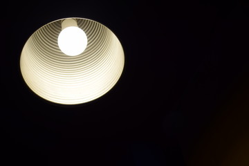 light on black background