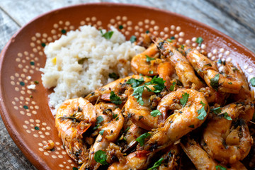 Garlic shrimp also called 