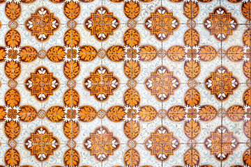 Traditional portuguese decorative tiles azulejos.