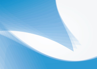 Abstract soft blue curves background