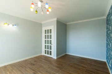 Russia, Moscow- June 15, 2018: interior room apartment. standard repair decoration in hostel