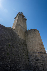Pacentro, L'Aquila, Abruzzo.  Caldora Castle.  The castle Caldora or castle Cantelmo is an ancient...