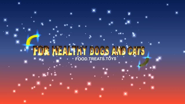 117 For healthy cats and dogs animated template with slogan