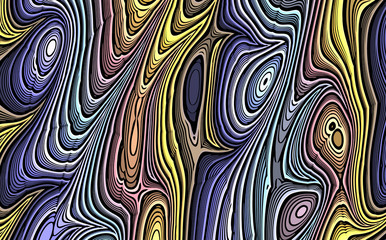 decorative colored abstract waves 