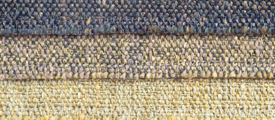 colorful texture of natural eco fabric close up, trend background, zero recycling of organic waste