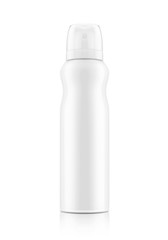 white aluminum cosmetic spray bottle