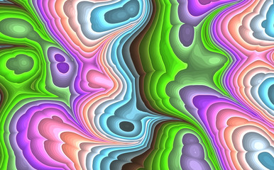 decorative colored abstract waves 