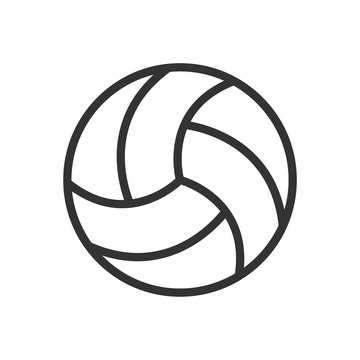 valleyball outline ui web icon. valleyball vector icon for web, mobile and user interface design isolated on white background