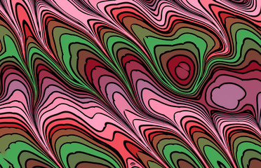 decorative colored abstract waves 