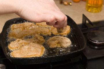 cooking nuggets from fresh chicken meat