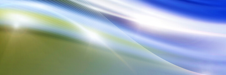 Abstract panoramic background with luminous lines.